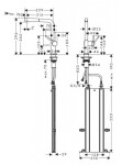 HANSGROHE - M54 Dřezová baterie Talis s výsuvnou koncovkou, sBox, kartáčovaný černý chrom 72809340