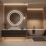 REA - Zrcadlo LED 90cm Modern HOM-00907