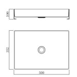 VELAZO - Umyvadlo na desku z nerezové oceli 50 x 35 cm s Click-Clack, PVD růžovo-zlatým povrchem VELAZ5035Z