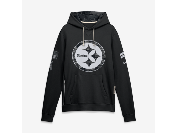 Nike Pánská mikina Pittsburgh Steelers NFL 2026 Salute to Service Sideline Dri-FIT Pullover Velikost: 2XL