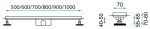 REA Lineární sprchový žlab Neo Pro 2v1 900 černý REA-G8908