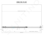 RAVAK - Chrome Sprchové dveře dvoudílné CSD2-120, 1175-1205 mm, lesklý hliník/čiré sklo 0QVGCU00Z1