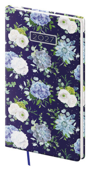 Diář 2027 týdenní kapesní Vario Lyra - Floral