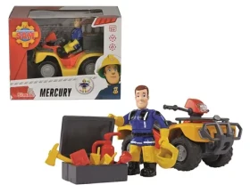 SIMBA Čtyřkolka Mercury Hasič Sam s figurkou