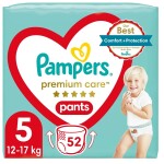 Pampers Premium care 5 Pants, 52ks, 12-17kg