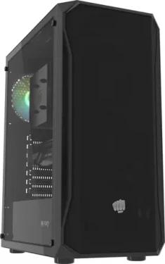 Fury Shobo SH4 RGB černá / ATX / 3x USB-A / 1x 120 mm RGB / Průhledná bočnice / Bez zdroje (NFO-2153)