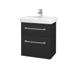 Dřevojas - Umyvadlová skříňka GO SZZ2 55 - N03 Graphite / Úchytka T03 / N03 Graphite 204761C