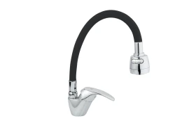 JB Sanitary Stojánková dřezová baterie SLIM, černé flexi ramínko A10 17 05