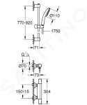 GROHE - QuickFix Precision Start Sprchový set s termostatem, chrom 34854001