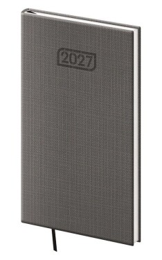 Diář 2027 týdenní kapesní Zephir - šedá