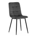 Jídelní židle, šedá, sametová látka, CT-281 GREY4
