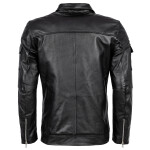 Pánská Kožená Bunda Agent Brixton Černá Velikost: 8XL