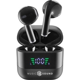 Cellularline In Ear Headset Bluetooth®, Bez kabelu černá Nabíjecí pouzdro, Indikátor nabití, regulace hlasitosti