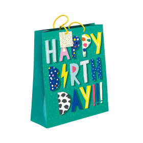 Dárková taška velká - Happy Birtday (26 × 12,7 × 32,4 cm) - Albi