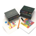 Faber-Castell Umělecký popisovač Pitt Artist Pen Brush Studio Box štětcové, sada 24 ks