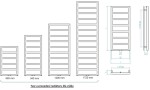 HOPA - Koupelnový radiátor PERTH černá barva - Barva - Černá , Doporučená topná tyč (W) - 600, Rozměr A - 60, Rozměr C - 120, Skutečný rozměr radiátoru (v mm) - 600 x 1200 mm, Typ připojení - Středové 50 mm RADPER601231SP