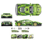 Mamido Konstrukční stavebnice sportovní auto Super Speed 385 dílů MT1133