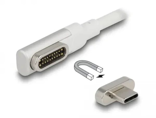 DeLock Kabel TB3 USB-C (M) - TB3 USB-C (M) 1.2m bílá (86703)