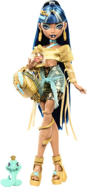 Panenka Monster High monsterka Cleo s mazlíčkem - Mattel Monster High