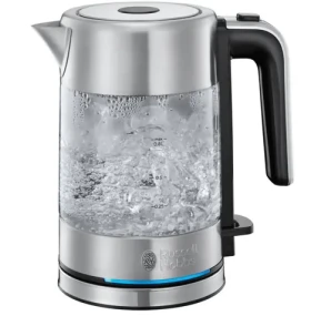 Russell Hobbs Compact Home 24191-70 / rychlovarná konvice / 2400 W / 0.8L / sklo / stříbrná (24191-70)