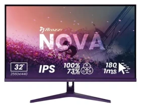 31.5" Arozzi Nova 32T2K180 fialová / Monitor / IPS / QHD 2560x1440 / 180Hz / 1ms / 2x HDMI + DP (AZ-NO-32T2K180-PP)