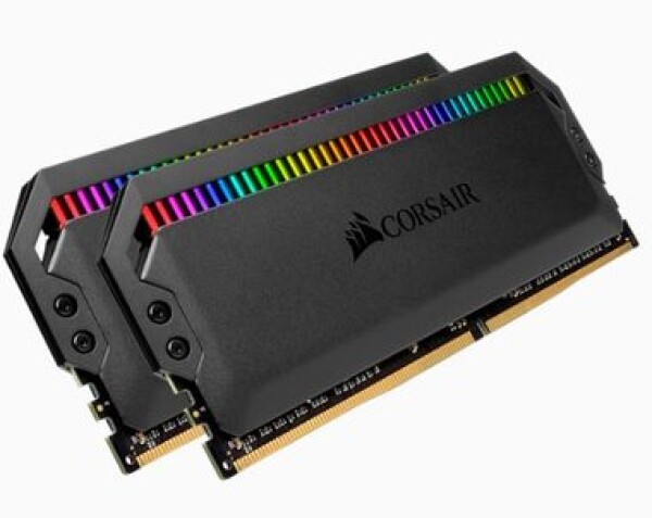 Corsair DOMINATOR PLATINUM RGB 16GB černá / 2x8GB / DDR4 / 3200MHz / PC4-25600 / CL16-18-18-36 / 1.35V / XMP2.0 (CMT16GX4M2Z3200C16)