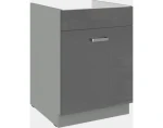 Kuchyňská dřezová skříňka Grey 60ZL, 60 cm