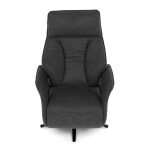 Relaxační křeslo, elektrické zabudované ovládání, šedá, látka, TV-B3973 GREY2