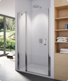 SanSwiss SL13 1200 01 30 Sprchové dveře jednokřídlé s pevnou stěnou 120 cm SL1312000130