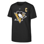 Outerstuff Dětské tričko Sidney Crosby #87 Pittsburgh Penguins NHL Flat Captains Name & Number Short Sleeve Cotton Velikost: Dětské S (122 – 134)