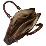 Luxusní kožená business taška Benedikt, hnědá