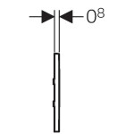 GEBERIT - Splachovací systémy Elektronické ovládání splachování pisoárů Typ 30, síťové napájení, černá 116.027.KM.1