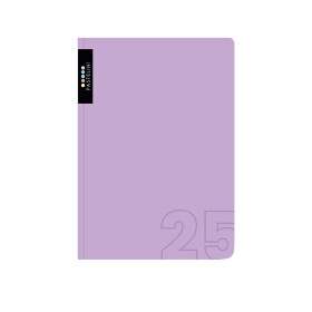 Týdenní diář 2025 Karton P+P A5 - PASTELINI fialová