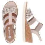 Pohodlné sandály na podpatku Remonte W RKR667 rose gold 38