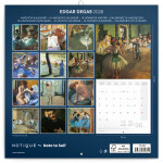 Nástěnný poznámkový kalendář 2026 NOTIQUE - Edgar Degas, 30 x 30 cm