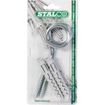 Hmoždinka s houpačkovým háčkem ø 12 x80 mm, hák ø 8 x 90 mm, STALCO, bal.2 ks