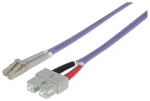 Intellinet fialová / Optický kabel / LC/SC / Multimode OM4 / 3 m (750936)