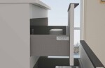 CERANO - Koupelnová skříňka Velora - bílá matná, úchytka černá + deska pod umyvadlo Navira Slim - 18 mm - 80x54,8x46,5 CER-664723