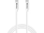 Sandberg SAVER USB-C Cable 1M 65W bílá / nabíjecí kabel USB-C na USB-C