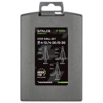 Vrták stupňovitý HSS RP, STALCO PERFECT, set 3 ks