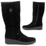 Rieker W R237 nepromokavé zateplené boty z ovčí vlny z nubuku 38