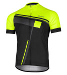 Pánský cyklistický dres ETAPE CUBE, černá/žlutá fluo (elastický materiál, velikost XL)