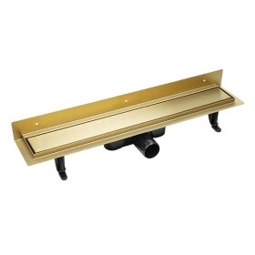 Laveo - Basso - sprchový žlab nástěnný 70 cm, zlato COB_G71D