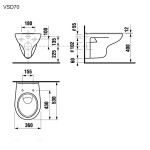 Mereo WC závěsný klozet (VSD70 H8206400002431