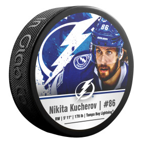 Inglasco / Sherwood Puk Tampa Bay Lightning Nikita Kucherov #86 NHLPA