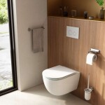 Kielle - Oudee Závěsné WC se sedátkem SoftClose, Rimless Vortex+, bílá 30102006