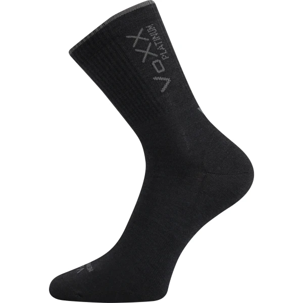 VOXX Ponožky slabé z merino RADIUS s ionty stříbra ČERNÉ 35-38 115018