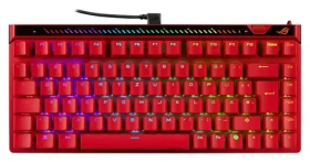 ASUS ROG Falchion Ace 75 HE červená / Herní klávesnice / mechanická / ROG HFX V2 / RGB / DE Layout (90MP047H-BKDA60)