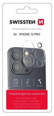 SWISSTEN Ochranné sklo čoček fotoaparátu pro Apple iPhone 12 Pro (94500103)