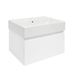 Koupelnová skříňka s umyvadlem SAT B-WAY 59x30x45 cm bílá lesk BWAY60WU2 BWAY60WU2